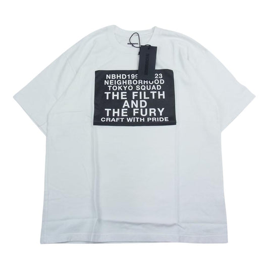 NEIGHBORHOOD ネイバーフッド 232PCNH-ST18 NH . TEE SS-18 コットン天竺 半袖 Tシャツ ホワイト系 M【美品】【中古】