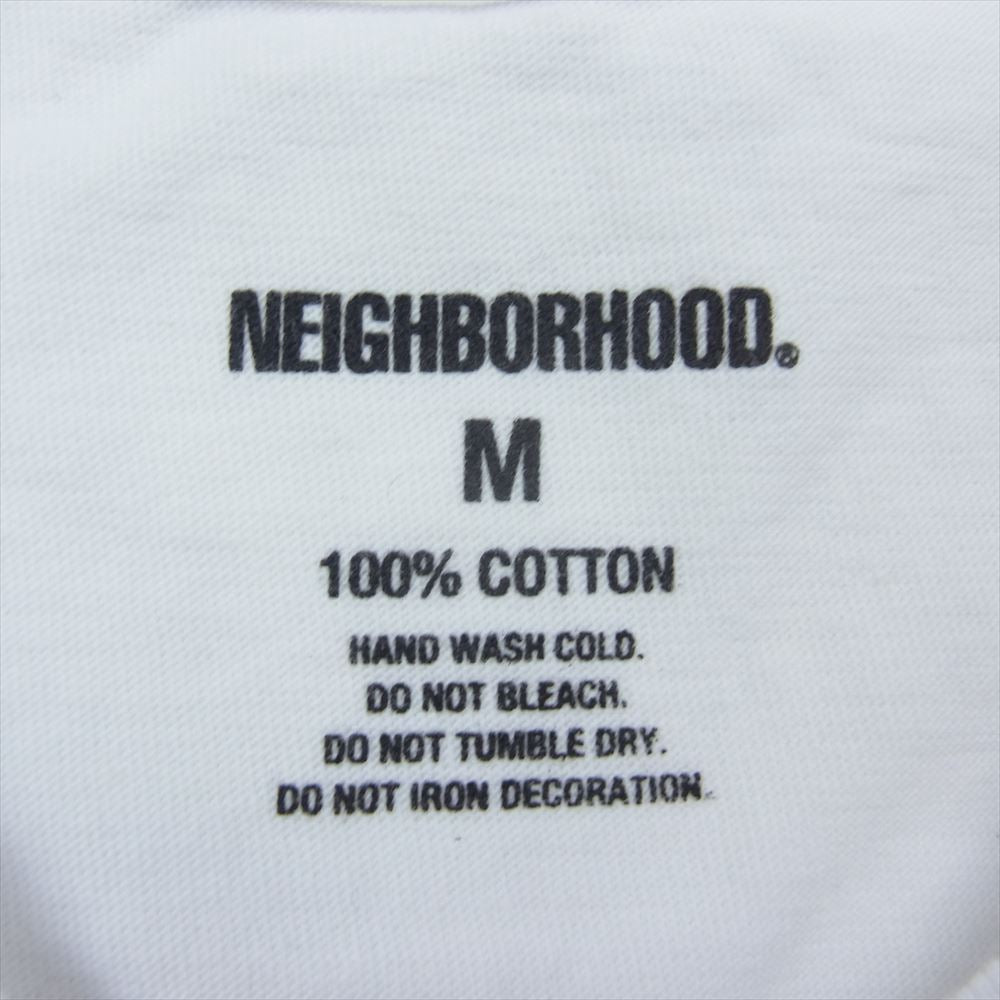 NEIGHBORHOOD ネイバーフッド 232PCNH-ST18 NH . TEE SS-18 コットン天竺 半袖 Tシャツ ホワイト系 M【美品】【中古】