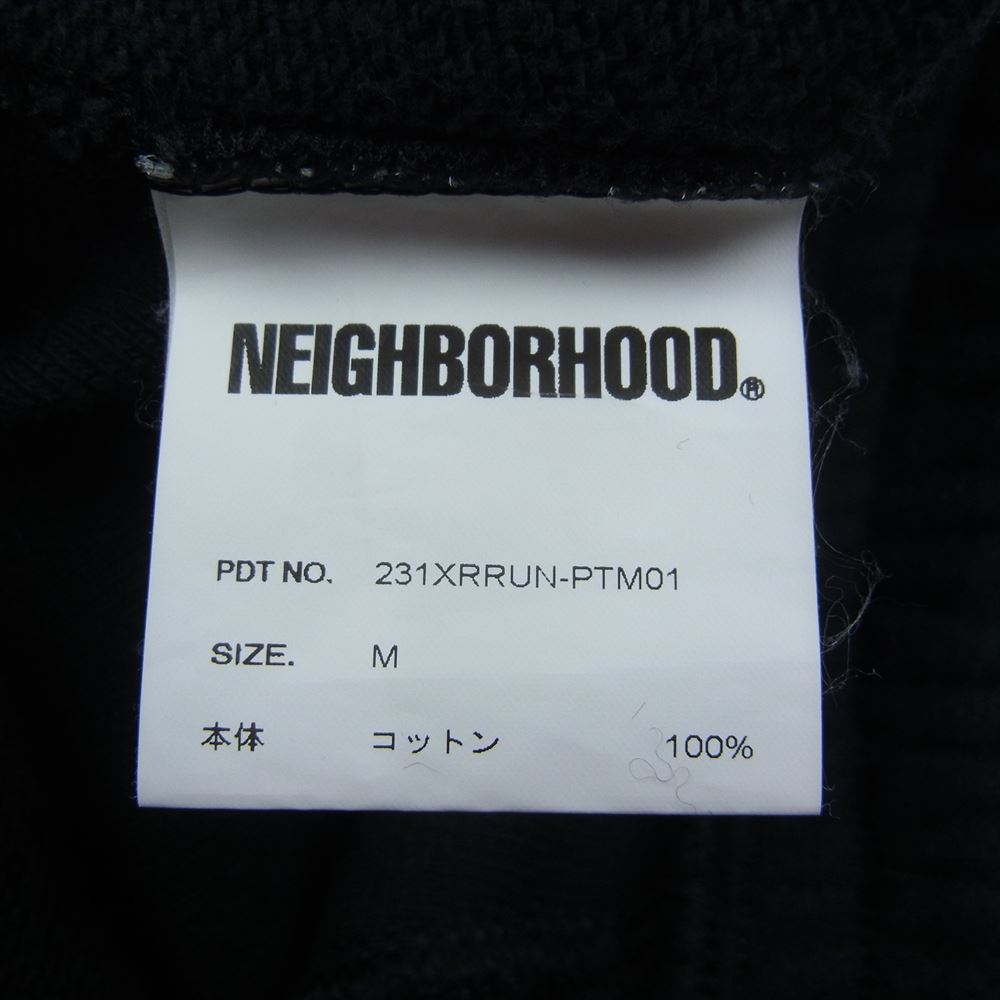 NEIGHBORHOOD ネイバーフッド 23SS 231XRRUN-PTM01 × RUSSELL ATHLETIC SWEAT PANTS ラッセル ロゴスウェット パンツ  ブラック系 M【中古】