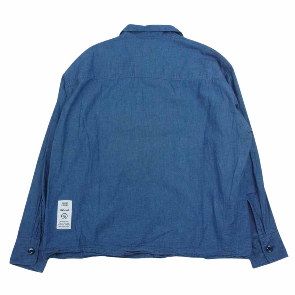 NEIGHBORHOOD ネイバーフッド 22AW  222TSNH-SHM5 CHAMBRAY TYPE-2 SH LS シャンブレー 長袖 シャツ  インディゴブルー系 M【中古】