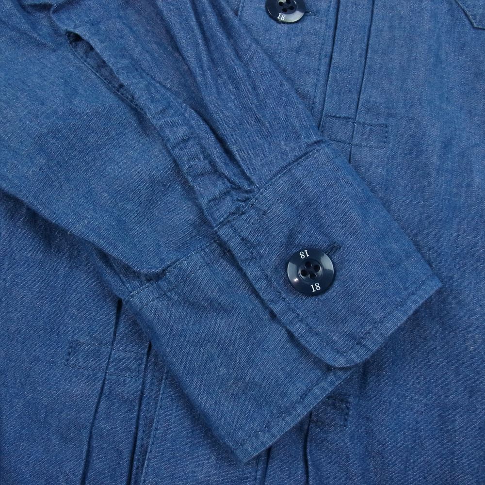 NEIGHBORHOOD ネイバーフッド 22AW  222TSNH-SHM5 CHAMBRAY TYPE-2 SH LS シャンブレー 長袖 シャツ  インディゴブルー系 M【中古】