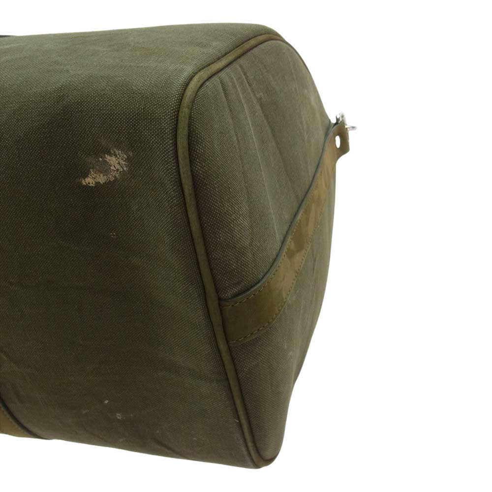 READY MADE レディメイド 17AW × A BATHING APE アベイシングエイプ Over Night Bag 2Way オーバーナイトバッグ ボストンバッグ ヴィンテージ加工 カーキ系【美品】【中古】