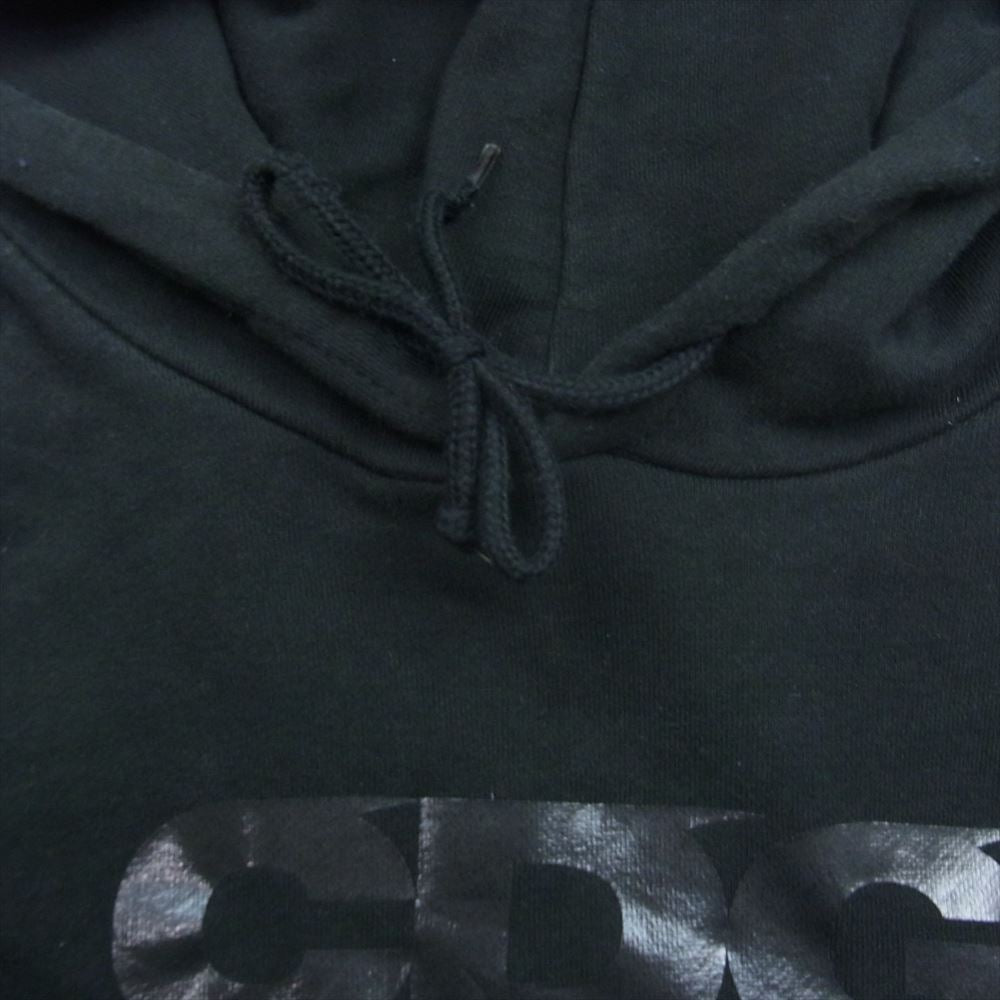 COMME des GARCONS コムデギャルソン SZ-T033 AD2019 CDG ロゴ プルオーバ― パーカー ブラック系 L【中古】