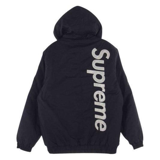 Supreme シュプリーム 15AW 2-Tone Hooded Sideline Jacket 2トーン フーデッド サイドライン ジャケット ブラック系 M【中古】