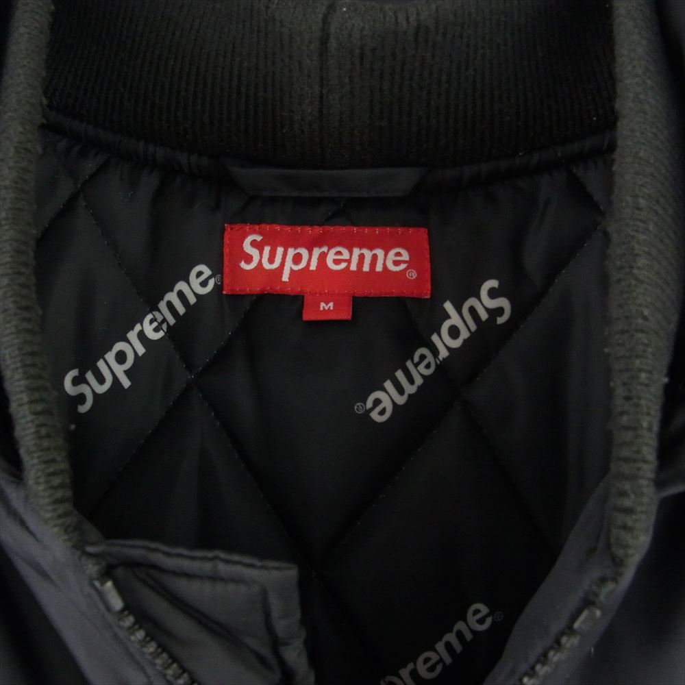Supreme シュプリーム 15AW 2-Tone Hooded Sideline Jacket 2トーン フーデッド サイドライン ジャケット ブラック系 M【中古】