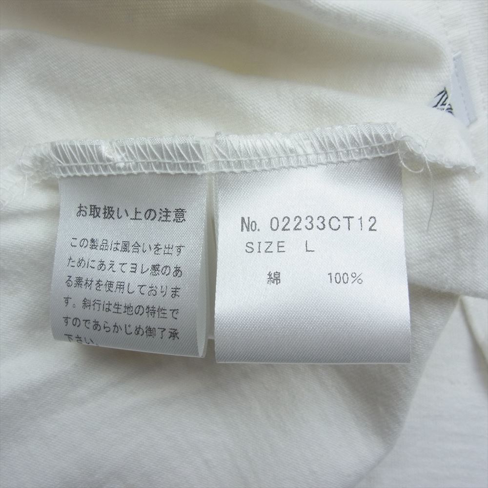 HYSTERIC GLAMOUR ヒステリックグラマー 02233CT12 CHECKER FLAG Tシャツ チェッカー フラッグ ガール 半袖 Tシャツ ホワイト系 L【新古品】【未使用】【中古】