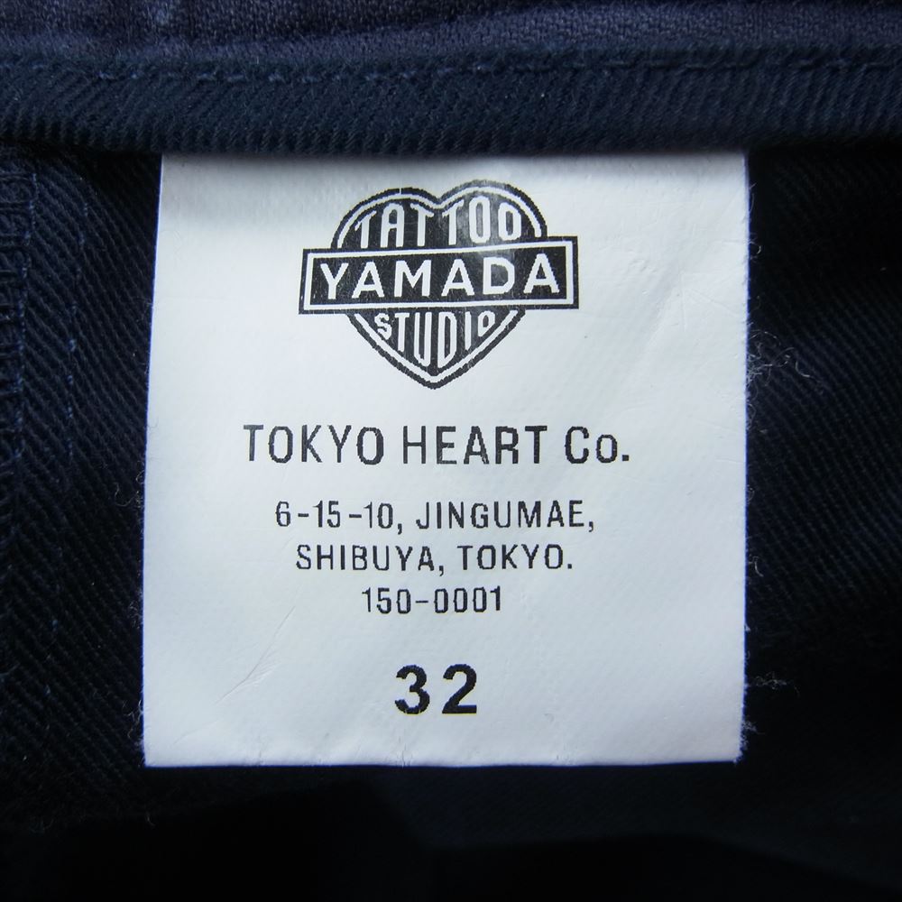 タトゥースタジオ ワーク パンツ  ネイビー系 32【中古】