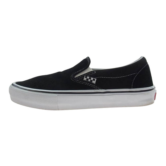VANS バンズ VN0A5FCAY28 SKATE SLIP-ON スケート スリッポン スニーカー ブラック系 27.0cm【中古】