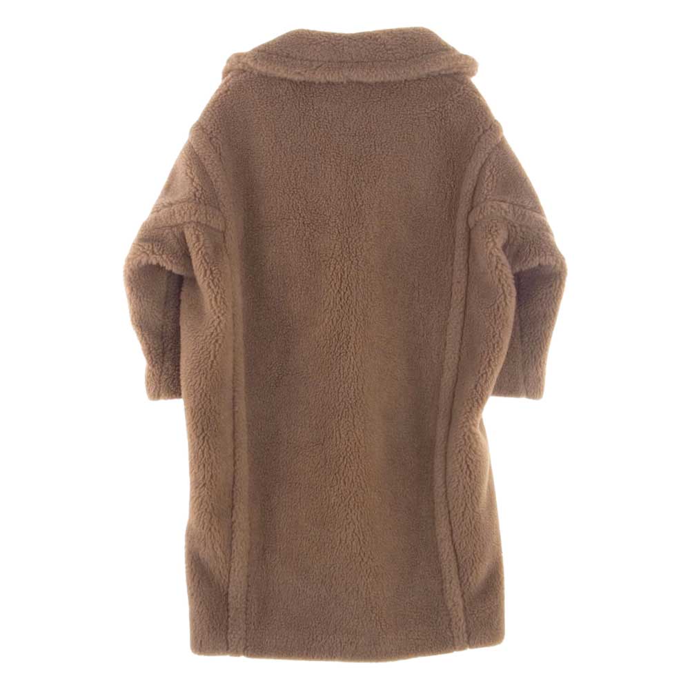 MAX MARA マックスマーラ 101606296 白タグ イタリア製 キャメル シルク テディベア アイコン コート ブラウン系 XS【中古】