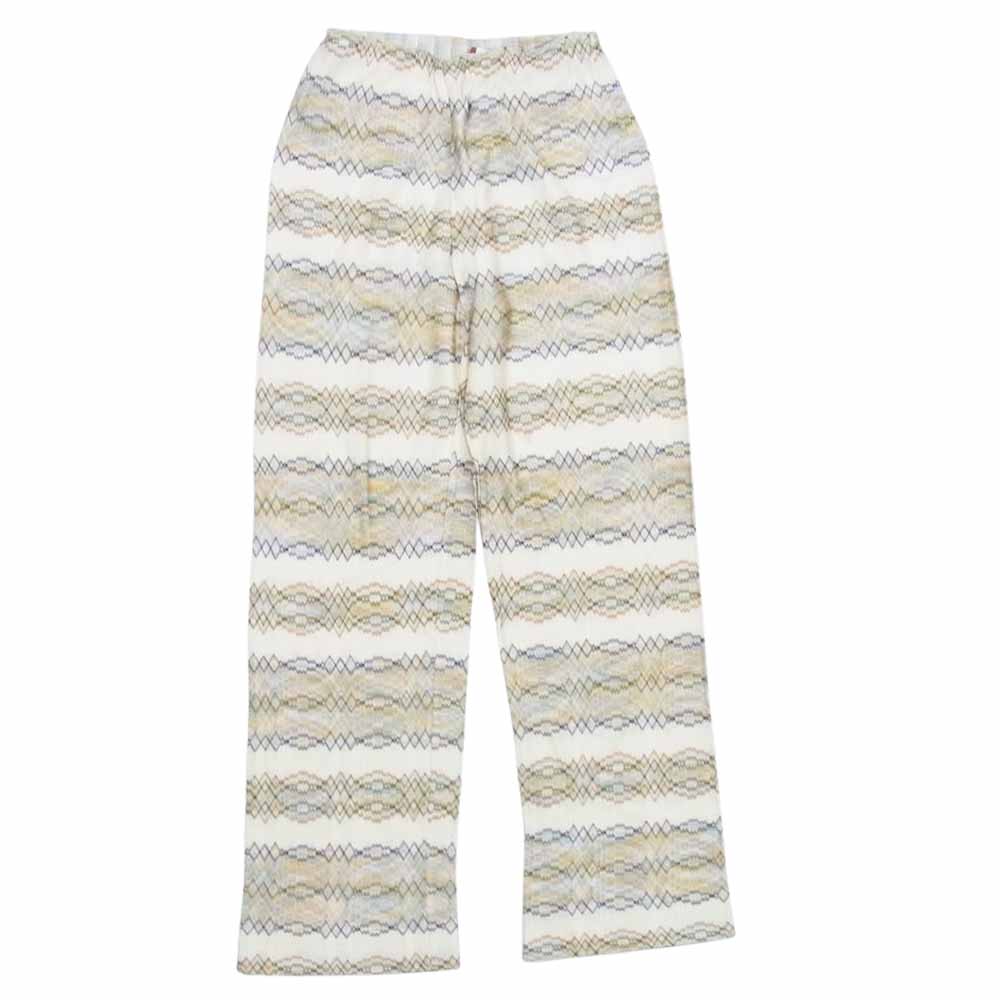 ミッソーニ イタリア製 レーヨン パンツ オフホワイト系 42【中古】