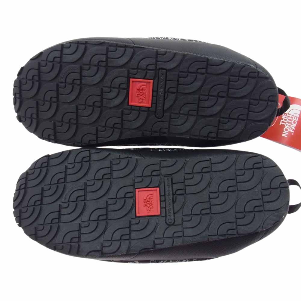 Supreme シュプリーム 14AW NF01470 × THE NORTH FACE ノースフェイス BANDANA TRACTION MULE バンダナ トランクション ミュール ブーツ ブラック系 25cm【極上美品】【中古】