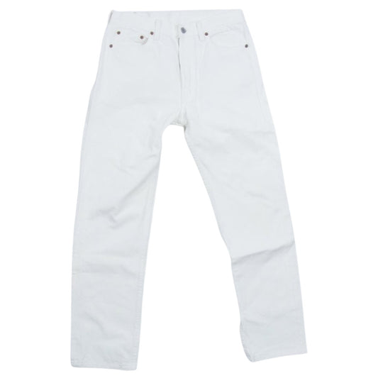 Levi's リーバイス 501-0651 USA製 501 ボタンフライ ストレート ホワイト デニム パンツ  ホワイト系 30【中古】