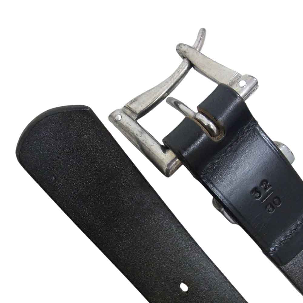 Needles ニードルス Quick Release クイックリリース レザー ベルト ブラック系 32/80【中古】