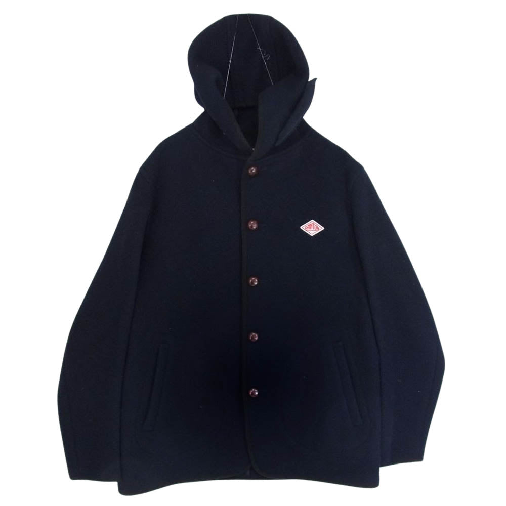 Danton ダントン JD-8455 WOOL MOSSER ウール モッサ フード ジャケット ネイビー系 42【中古】