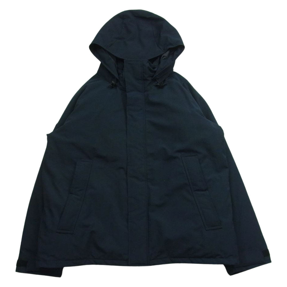 Danton ダントン DT-A0030 DOWN ARMY HOODED JACKET ダウン アーミー フーデッド ジャケット ダークネイビー系 L【中古】