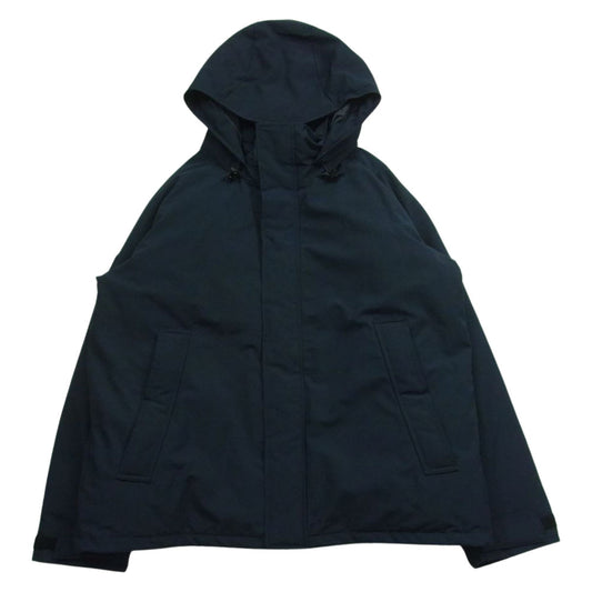 Danton ダントン DT-A0030 DOWN ARMY HOODED JACKET ダウン アーミー フーデッド ジャケット ダークネイビー系 L【中古】