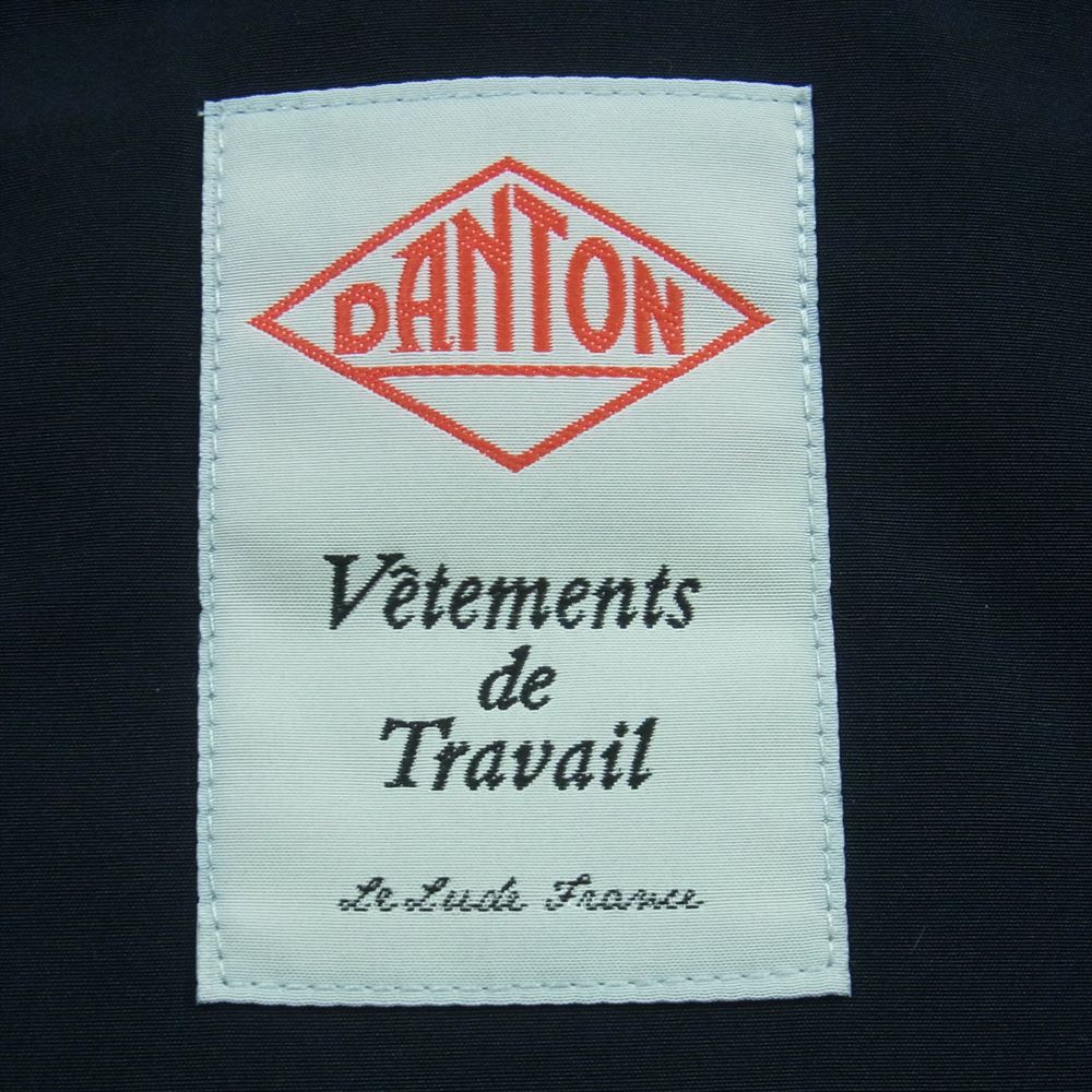 Danton ダントン DT-A0030 DOWN ARMY HOODED JACKET ダウン アーミー フーデッド ジャケット ダークネイビー系 L【中古】
