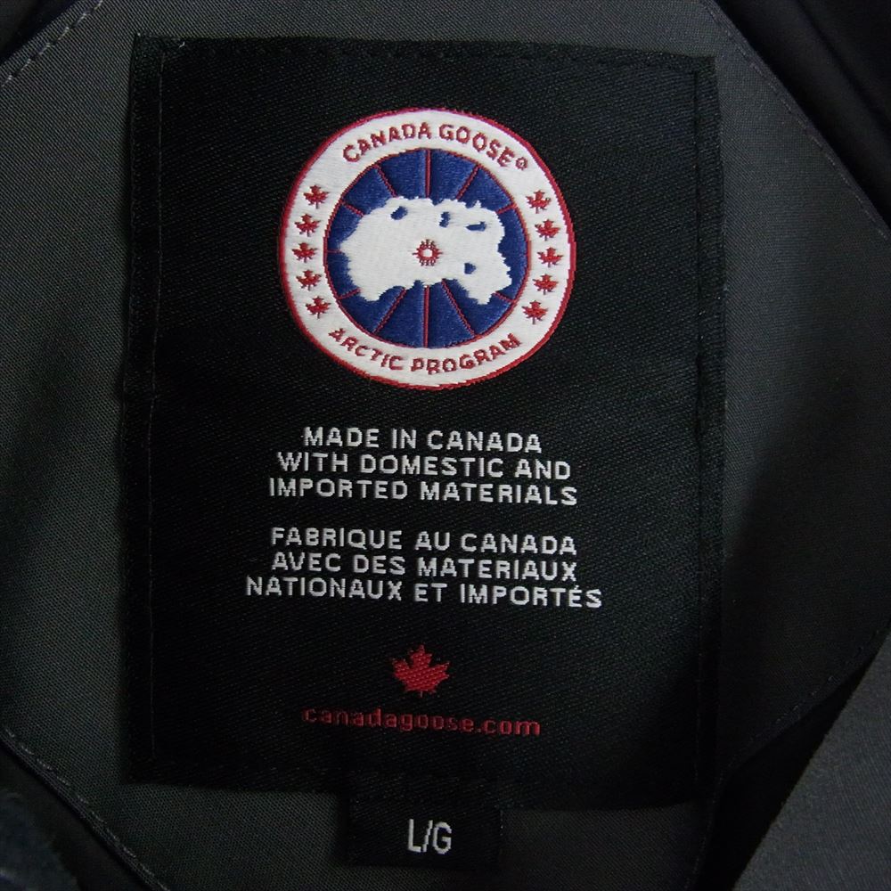 CANADA GOOSE カナダグース 4550M 国内正規品 サザビーリーグ MAITLAND PARKA メイトランド パーカー ダウン ジャケット  グレー系 L【中古】