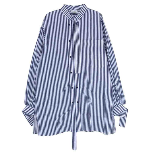 ENFOLD エンフォルド 300GA230-1470 LONG-COLLAR SHIRT ロング カラー シャツ ブルー系 38【中古】