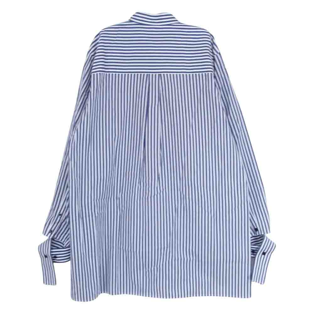 ENFOLD エンフォルド 300GA230-1470 LONG-COLLAR SHIRT ロング カラー シャツ ブルー系 38【中古】