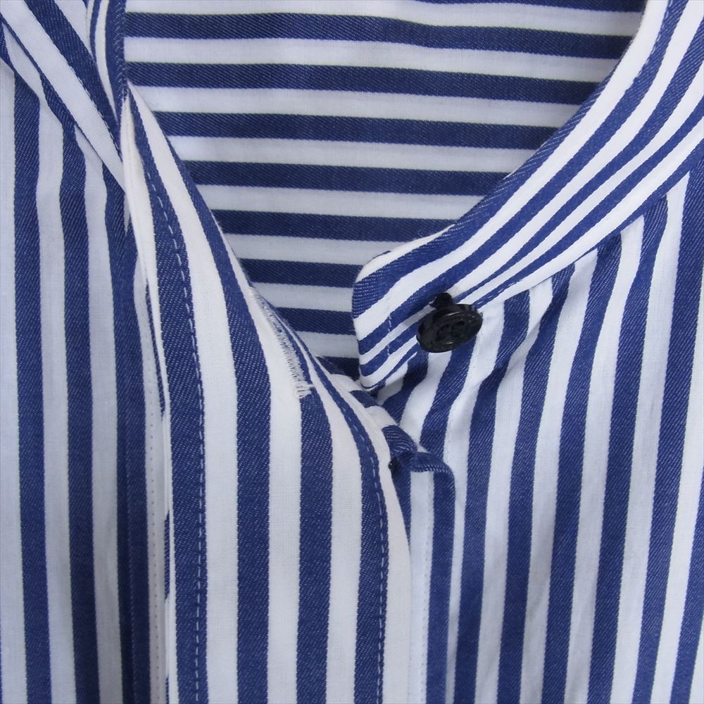 ENFOLD エンフォルド 300GA230-1470 LONG-COLLAR SHIRT ロング カラー シャツ ブルー系 38【中古】