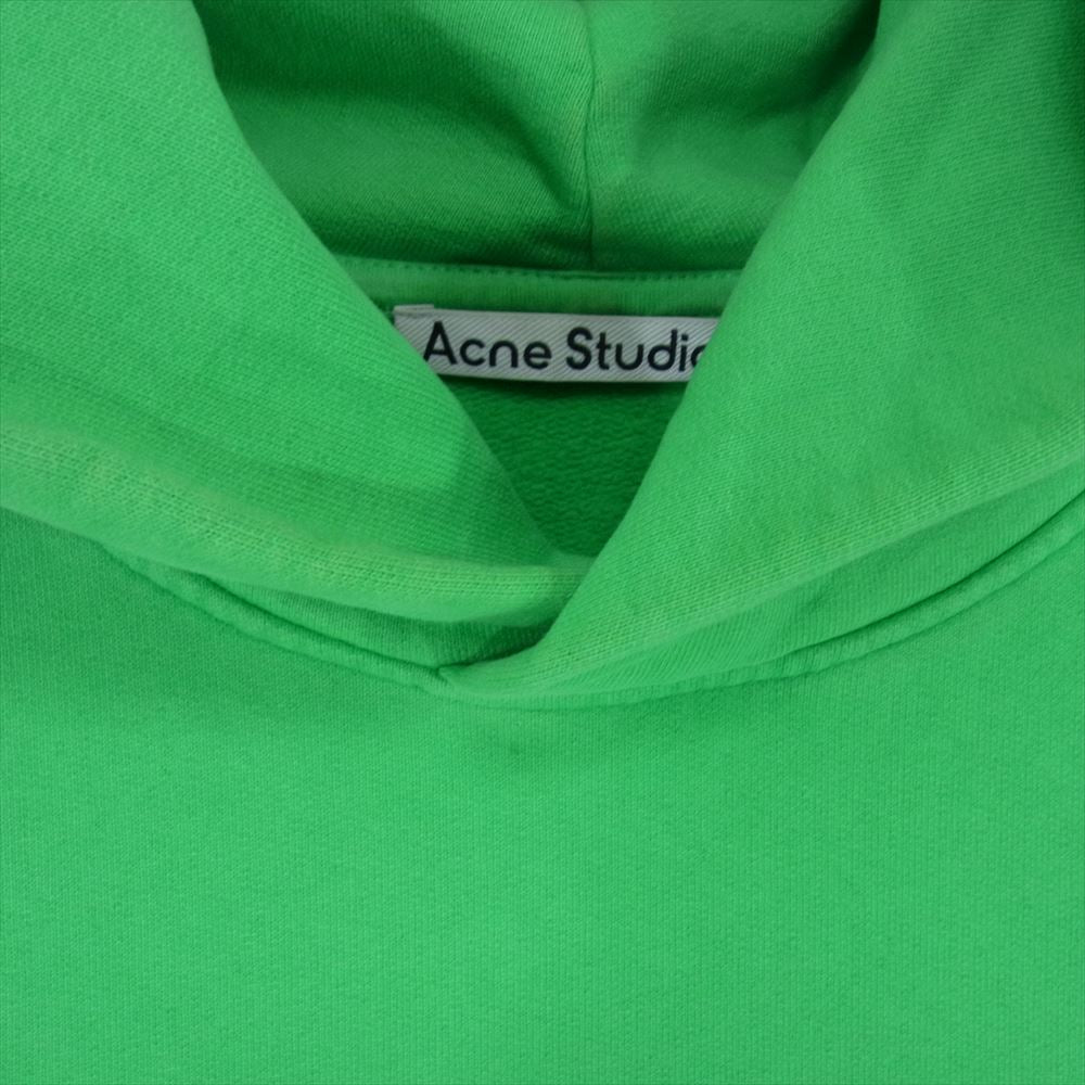 ACNE STUDIOS アクネストゥディオズ 21AW FN-MN-SWEA000175 FRANKLIN H STAMP フランクリン ロゴプリント オーバーサイズ スウェット パーカー グリーン系 M【中古】
