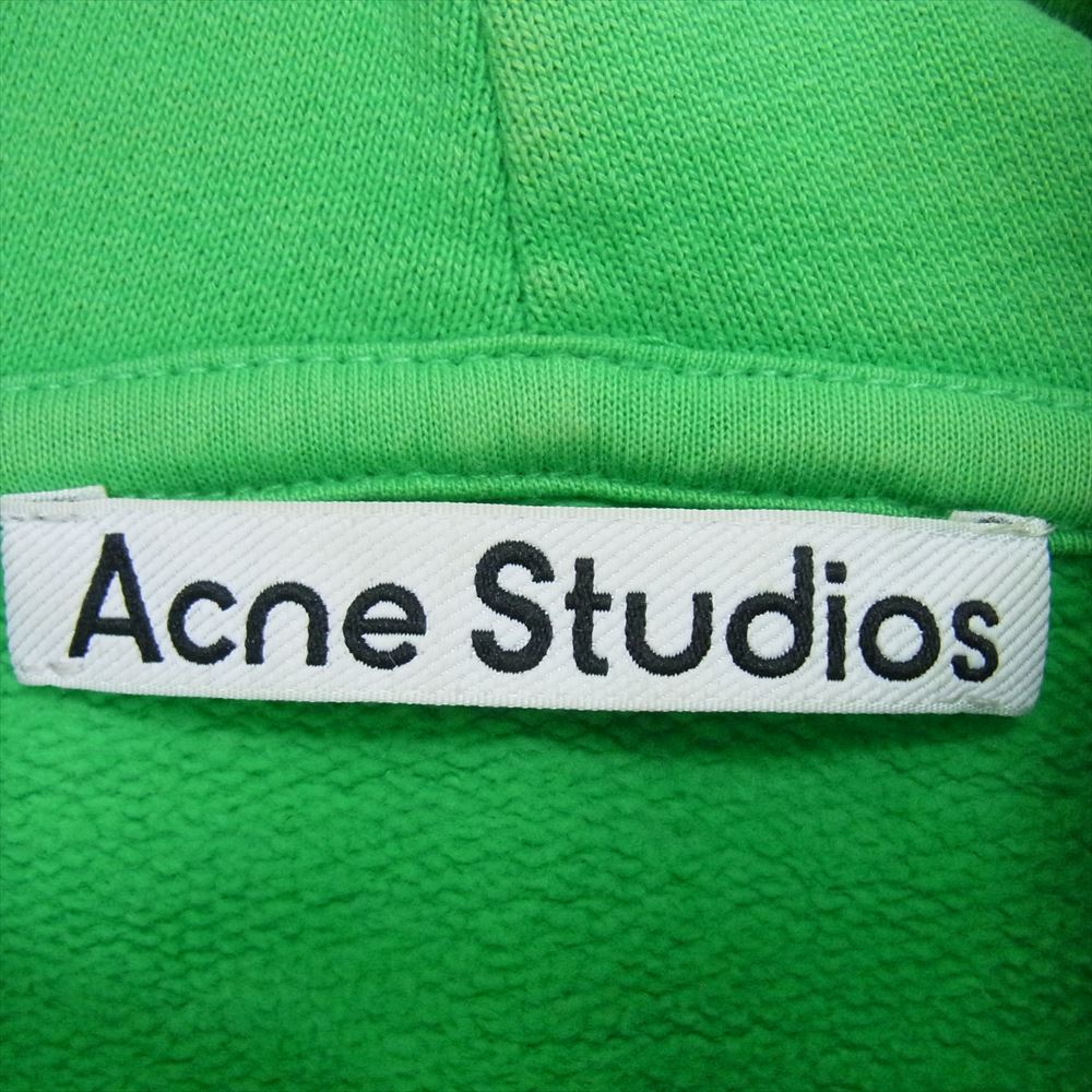 ACNE STUDIOS アクネストゥディオズ 21AW FN-MN-SWEA000175 FRANKLIN H STAMP フランクリン ロゴプリント オーバーサイズ スウェット パーカー グリーン系 M【中古】
