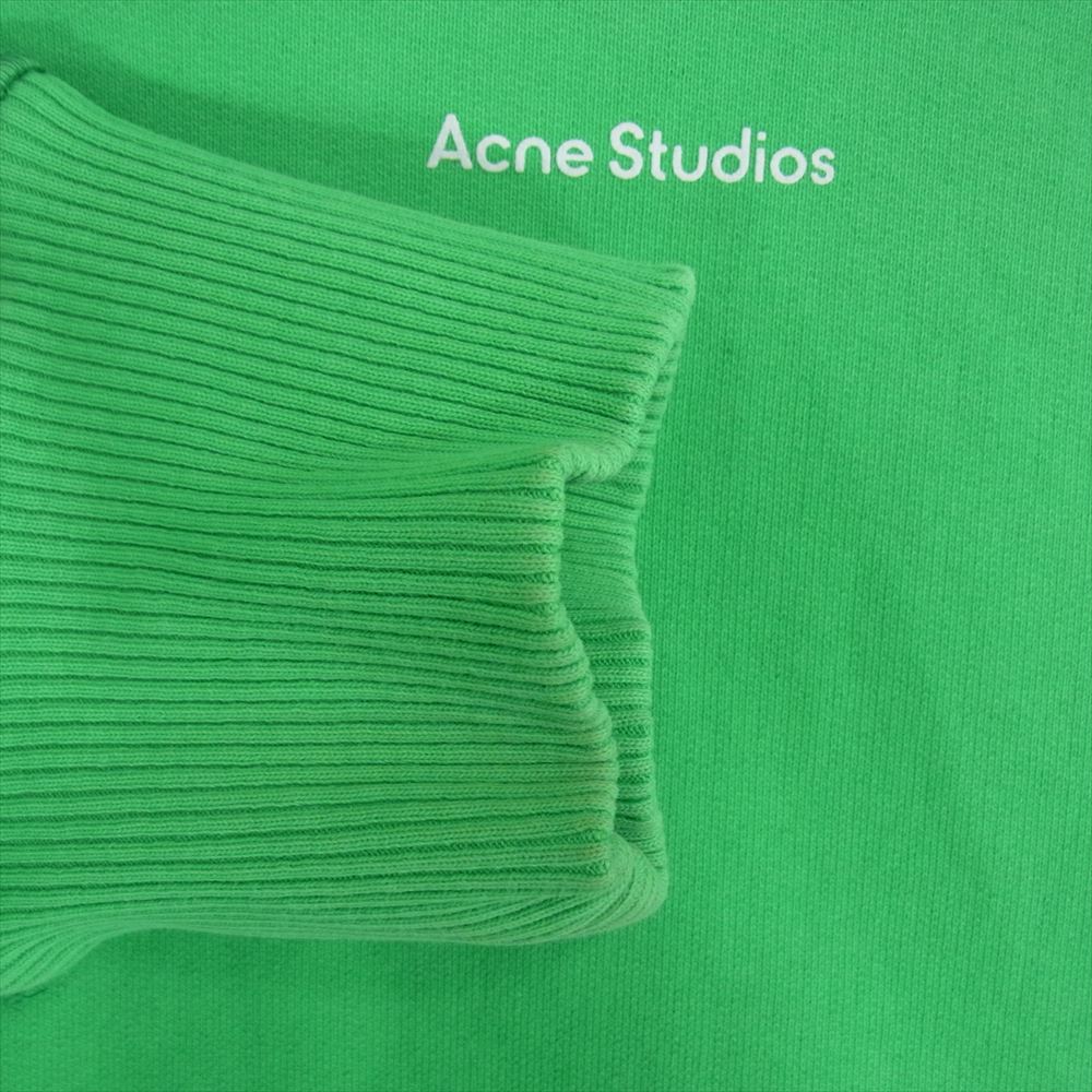 ACNE STUDIOS アクネストゥディオズ 21AW FN-MN-SWEA000175 FRANKLIN H STAMP フランクリン ロゴプリント オーバーサイズ スウェット パーカー グリーン系 M【中古】