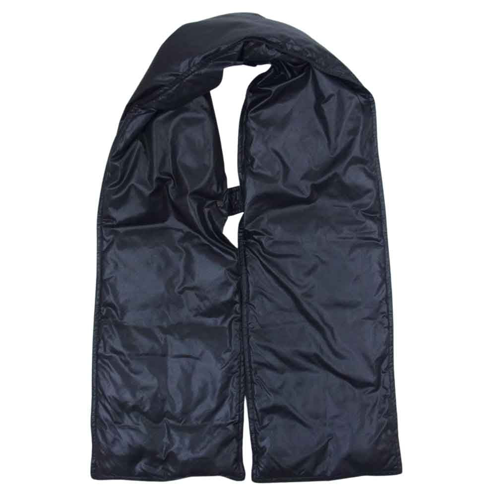MONCLER モンクレール × FRAGMENT フラグメント ダウン マフラー ストール ブラック系【美品】【中古】