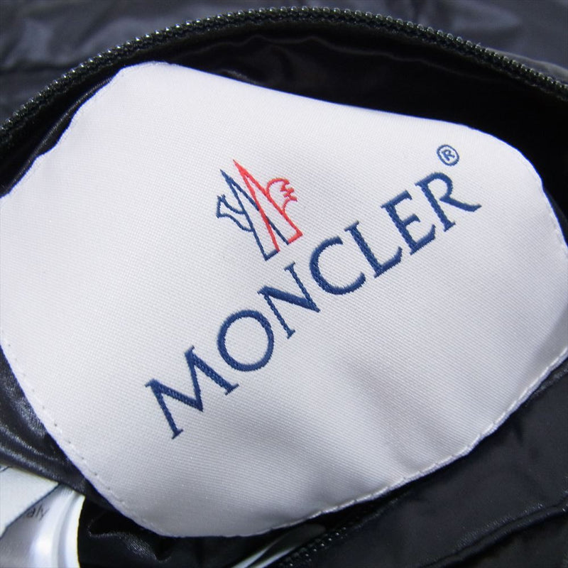 MONCLER モンクレール × FRAGMENT フラグメント ダウン マフラー ストール ブラック系【美品】【中古】