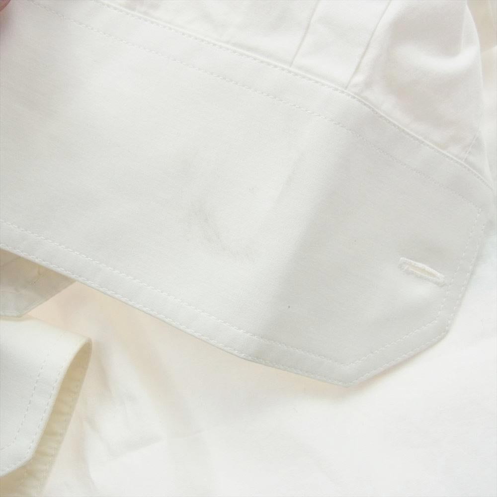 VALENTINO ヴァレンティノ XV3ABA95818 Butterfly Embroidered Poplin Shirt バタフライ エンブロイダリー ポプリン シャツ ホワイト系 40【中古】