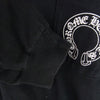 CHROME HEARTS クロムハーツ（原本無） Horseshoe L/S Tee バックホースシュー 袖フローラルクロスプリント 長袖 Tシャツ ブラック系 L【中古】
