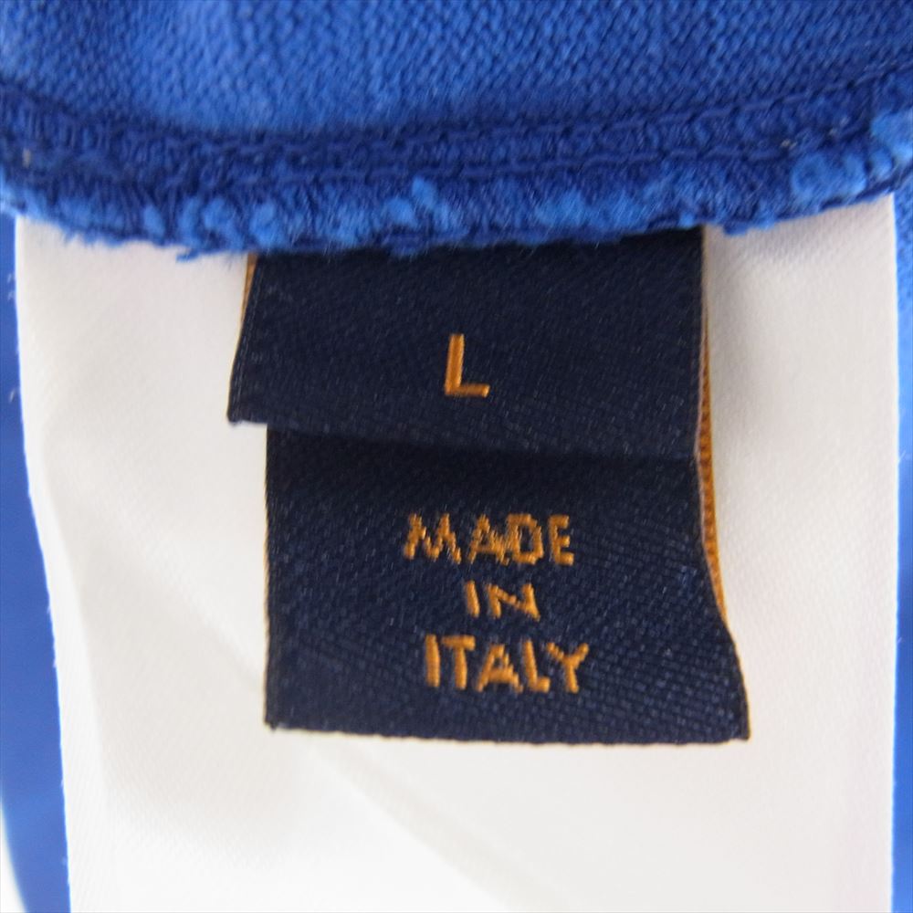 LOUIS VUITTON ルイ・ヴィトン RM202Q JYN HIY47W ロゴパッチ付き インサイドアウト 半袖 Tシャツ ブルー系 L【中古】