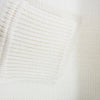 MONCLER モンクレール 23AW GIROCOLLO TRICOT クルーネック ロゴ ワッペン ニット セーター オフホワイト系 XL【中古】