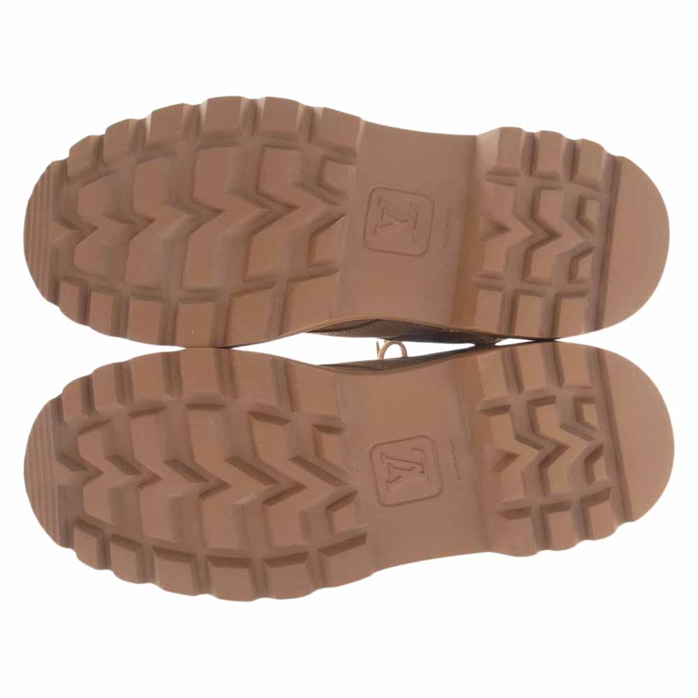 LOUIS VUITTON ルイ・ヴィトン 1ACDN6 LV レンジャー モノグラム ライン アンクル ブーツ ライトブラウン系 8【美品】【中古】