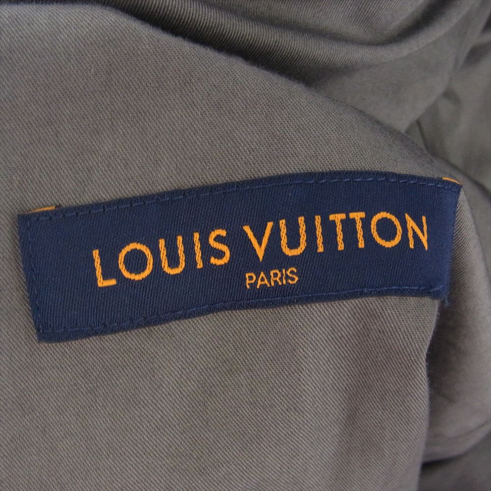 LOUIS VUITTON ルイ・ヴィトン 19AW LOOK10 1A5PGI フラッグス パッチワーク バンダナ スター デニム トレンチコート グレー系 46【中古】