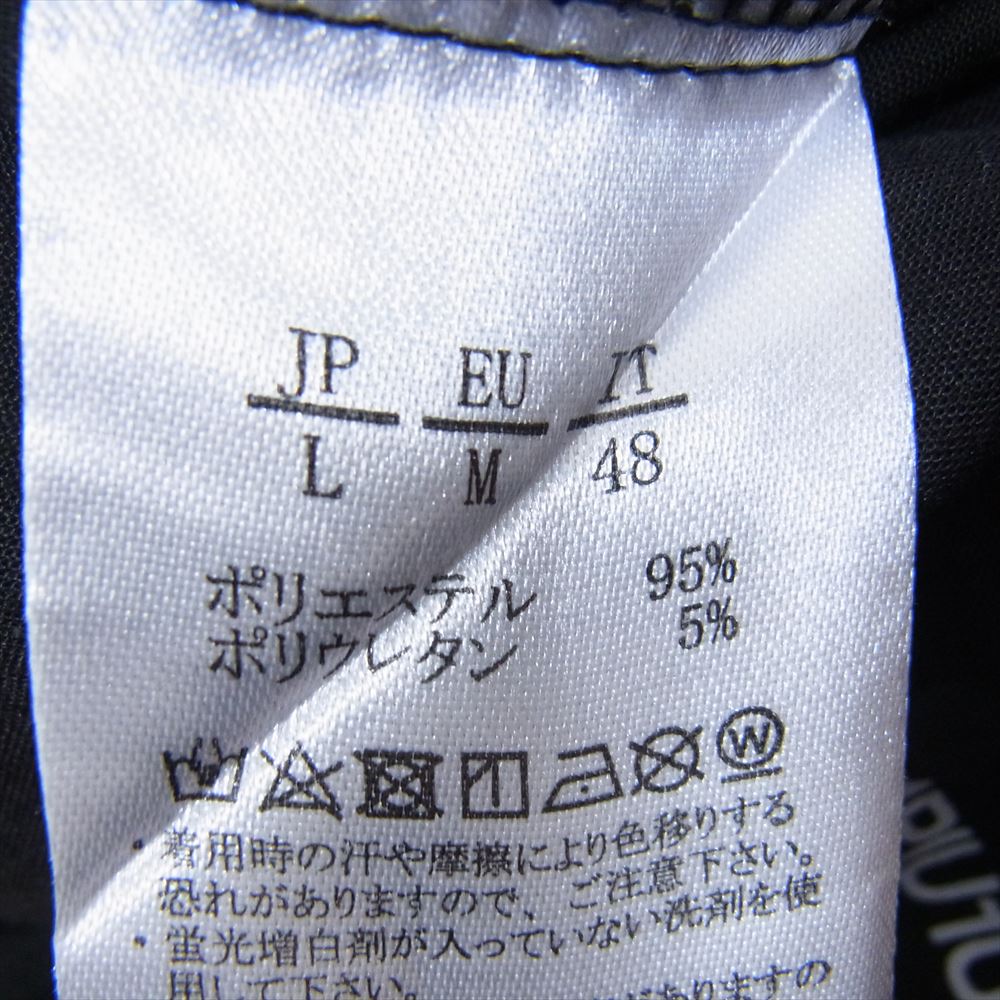 1piu1uguale3 ウノピュウノウグァーレトレ RELAX リラックス アタックロゴ スラックスパンツ ブラック系 L【中古】