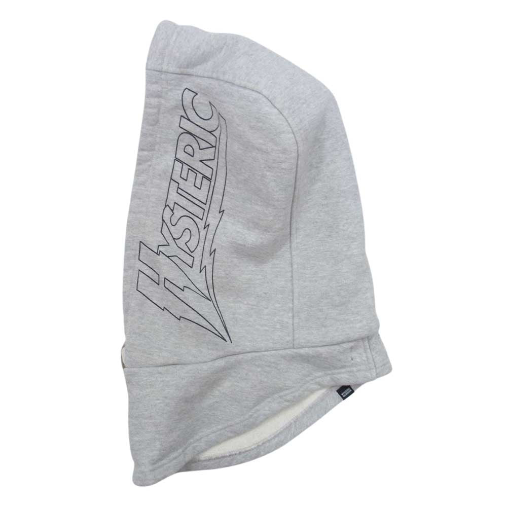 HYSTERIC GLAMOUR ヒステリックグラマー 21AW 02213CE01 HYS LOGO ロゴプリント フード付き スヌード グレー系 FREE【中古】