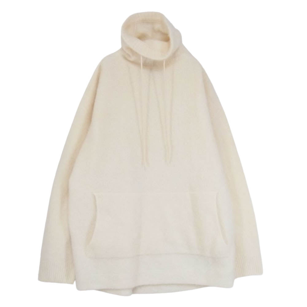 エイトン KRAGKW0903 TURTLENECK SWEATER タートルネック ドローコード ファーカシミヤ プルオーバ― セーター オフホワイト系 04【中古】