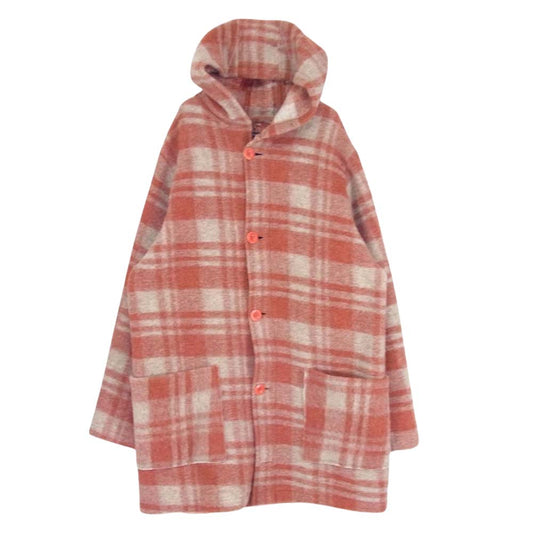 Nigel Cabourn ナイジェルケーボン 8039-11-00010 BLANKET JACKET ブランケット ジャケット チェック コート オレンジ系 50【中古】