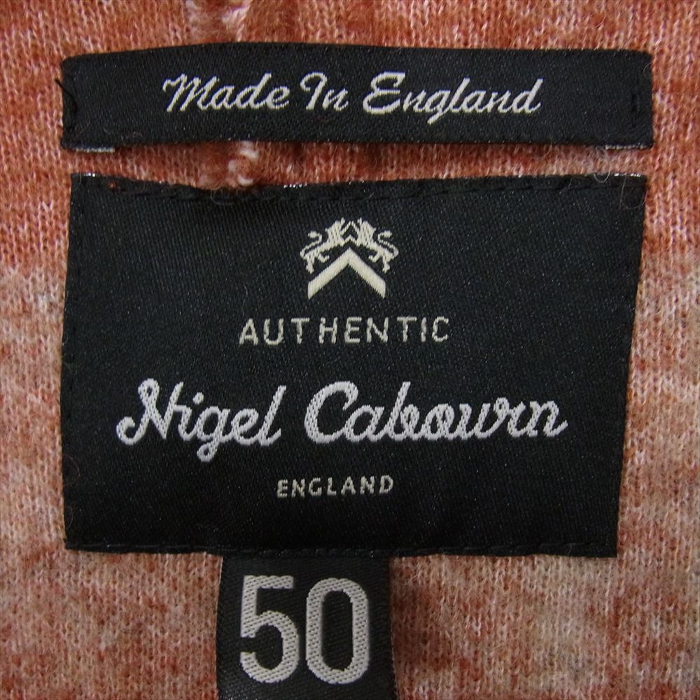 Nigel Cabourn ナイジェルケーボン 8039-11-00010 BLANKET JACKET ブランケット ジャケット チェック コート オレンジ系 50【中古】