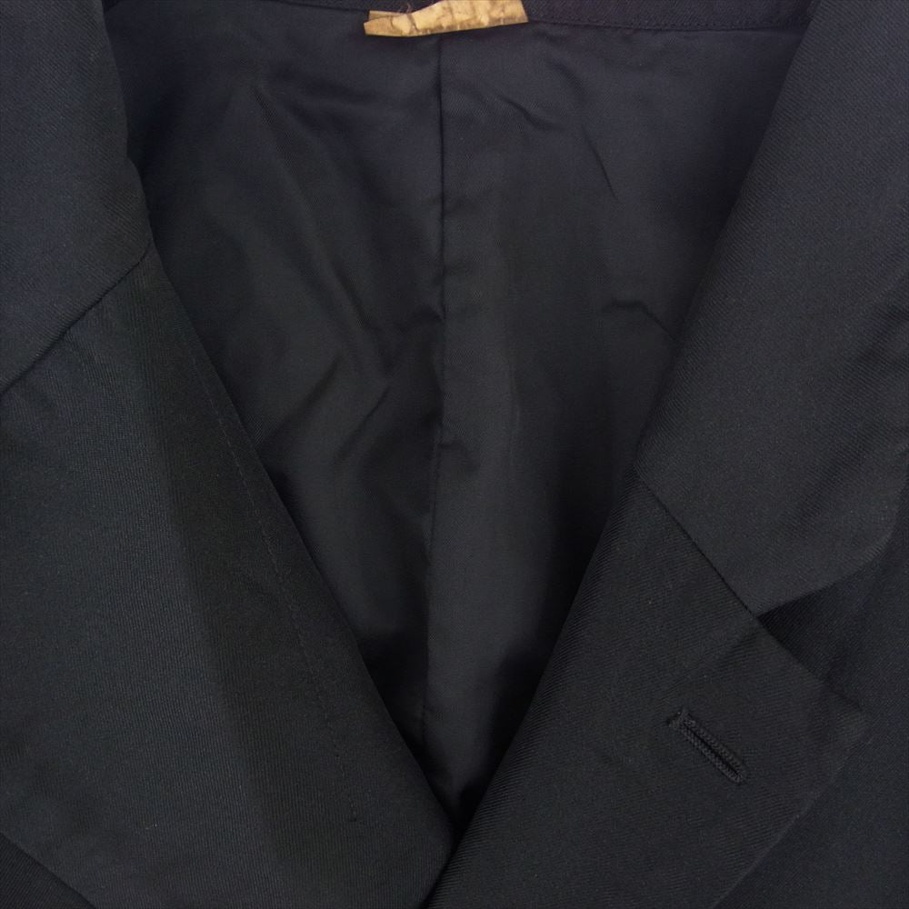 COMME des GARCONS HOMME PLUS コムデギャルソンオムプリュス 20AW PF-J059 ポリエステル縮絨 製品加工 アシンメトリー テーラードジャケット ブラック系 M【中古】