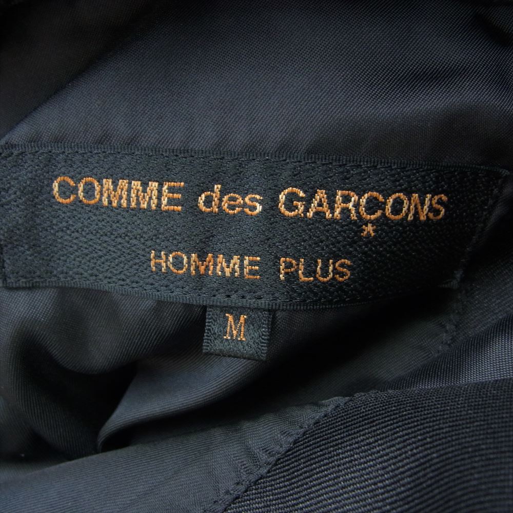 COMME des GARCONS HOMME PLUS コムデギャルソンオムプリュス 20AW PF-J059 ポリエステル縮絨 製品加工 アシンメトリー テーラードジャケット ブラック系 M【中古】