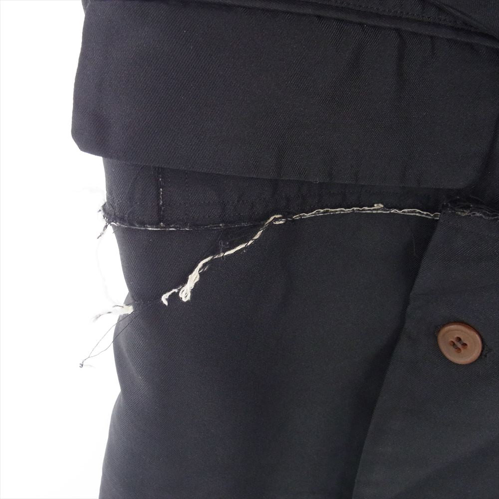 COMME des GARCONS HOMME PLUS コムデギャルソンオムプリュス 20AW PF-J059 ポリエステル縮絨 製品加工 アシンメトリー テーラードジャケット ブラック系 M【中古】