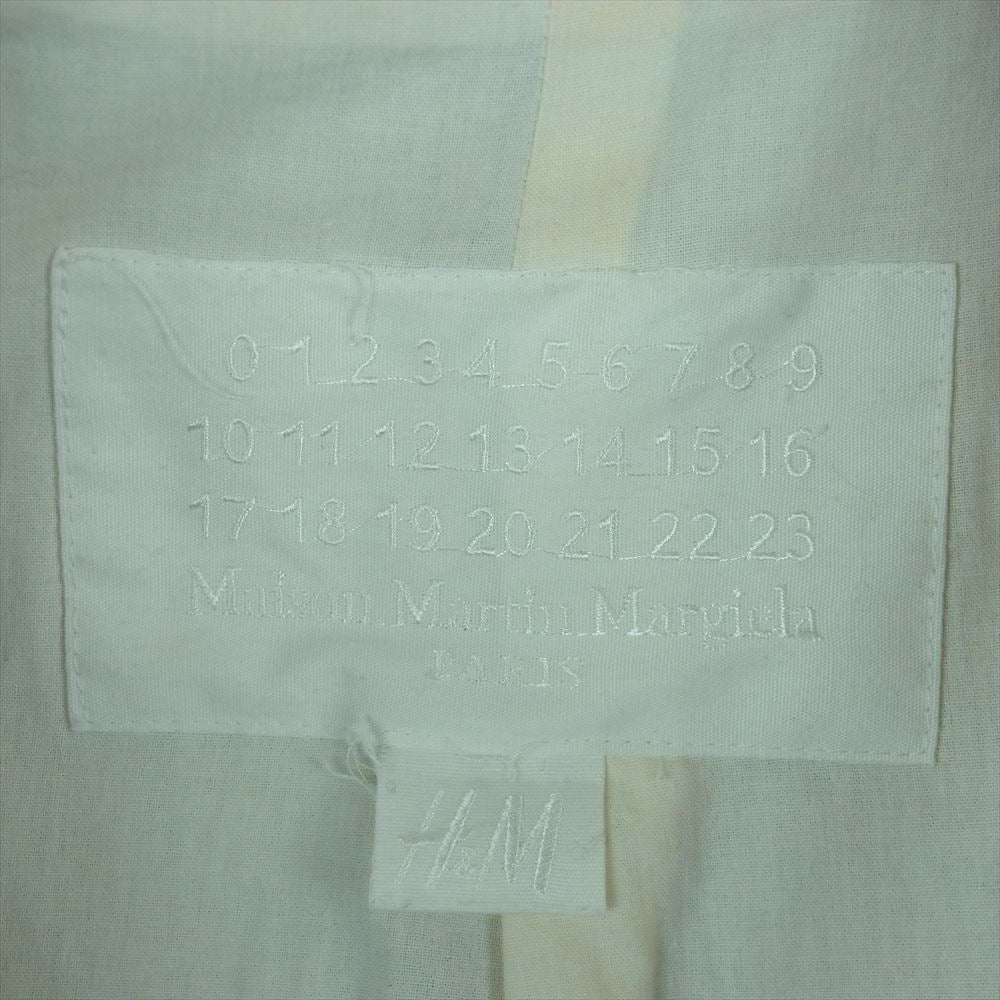 MAISON MARTIN MARGIELA メゾンマルタンマルジェラ H&M エイチアンドエム ルーマニア製 ダブルブレスト ピークドラペル チェスター コート ブラウン系 48 38R【中古】