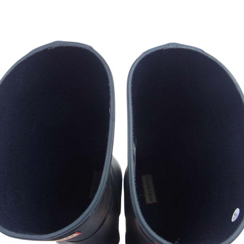 HUNTER ハンター RAIN BOOT レイン ブーツ 長靴  ブラック系 UK7(26cm)【中古】