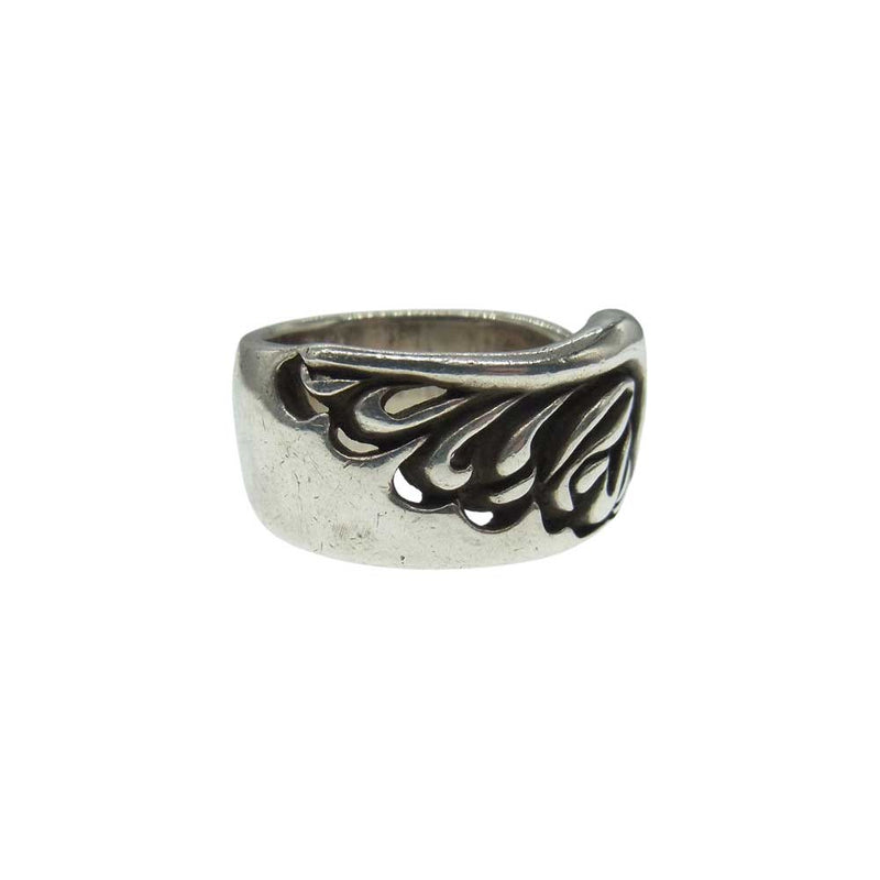 ゴッドサイズ ANGEL WING RING エンジェル ウイング シルバー 925 リング  シルバー系 19号【中古】