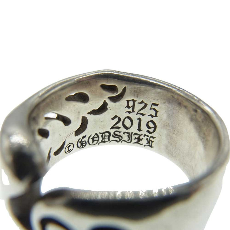 ゴッドサイズ ANGEL WING RING エンジェル ウイング シルバー 925 リング  シルバー系 19号【中古】