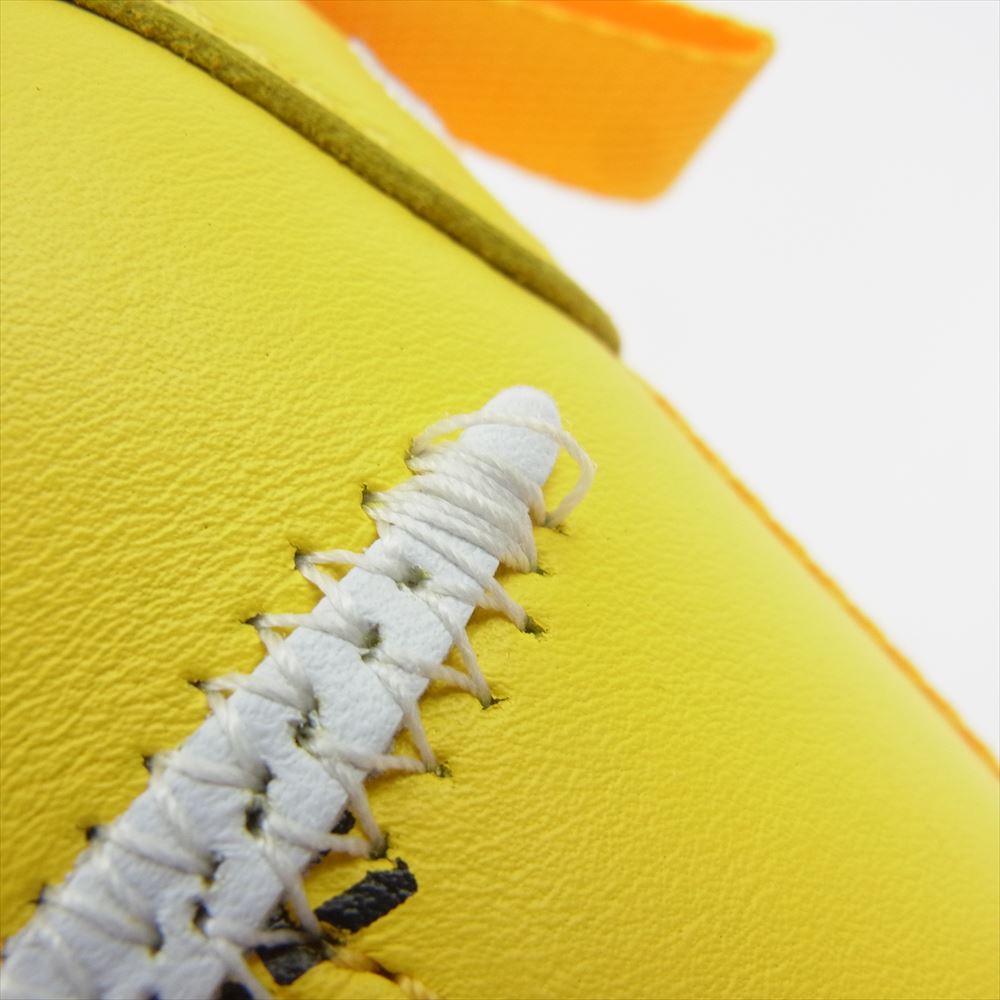 NIKE ナイキ DR0500-101 × Off-White Air Force 1 Mid SP LTHR White and Varsity Maize オフホワイト エアフォース ミッド SP レザー ホワイト アンド バーシティメイズ ホワイト系 イエロー系 US8(26cm)【極上美品】【中古】