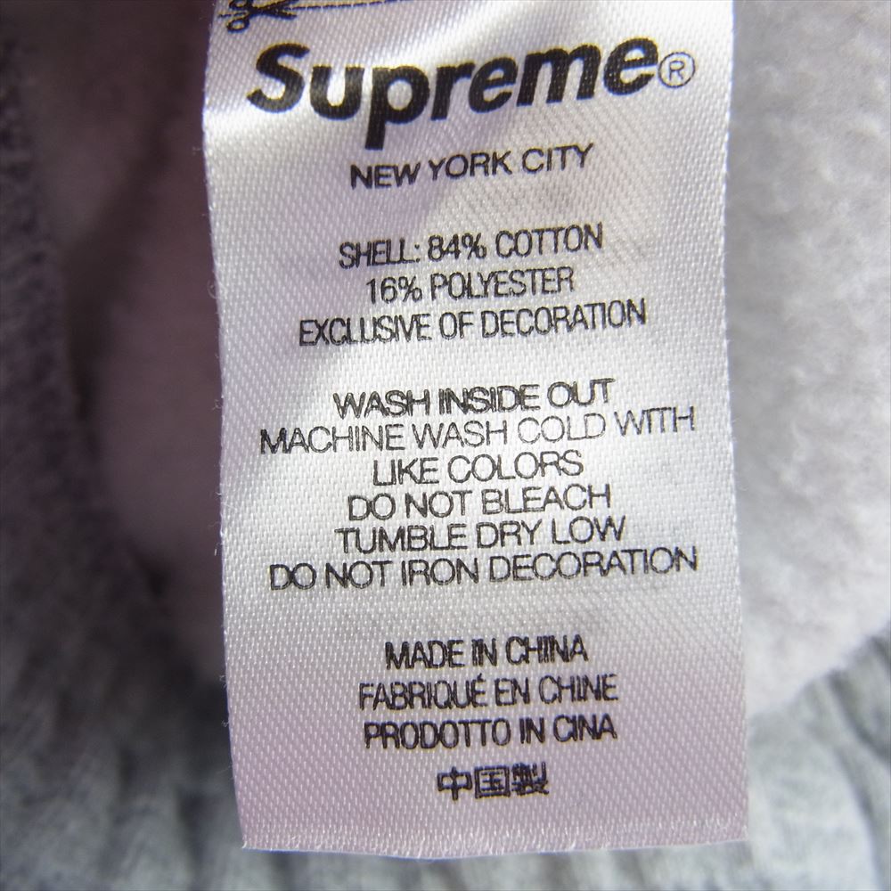 Supreme シュプリーム 23AW Satin Applique Sweatpant サテン アップリケ ロゴ スウェット パンツ グレー系 M【中古】